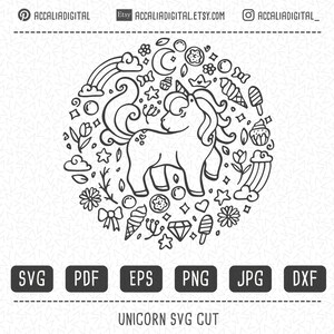 Svg unicorn clipart, Floral unicorn, unicorn clipart, unicorn cut, unicorn silhouette