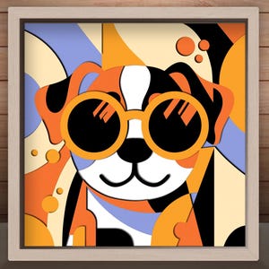 Flamingo Shadow Box SVG, 9 Layer Tropical 3D Papercut