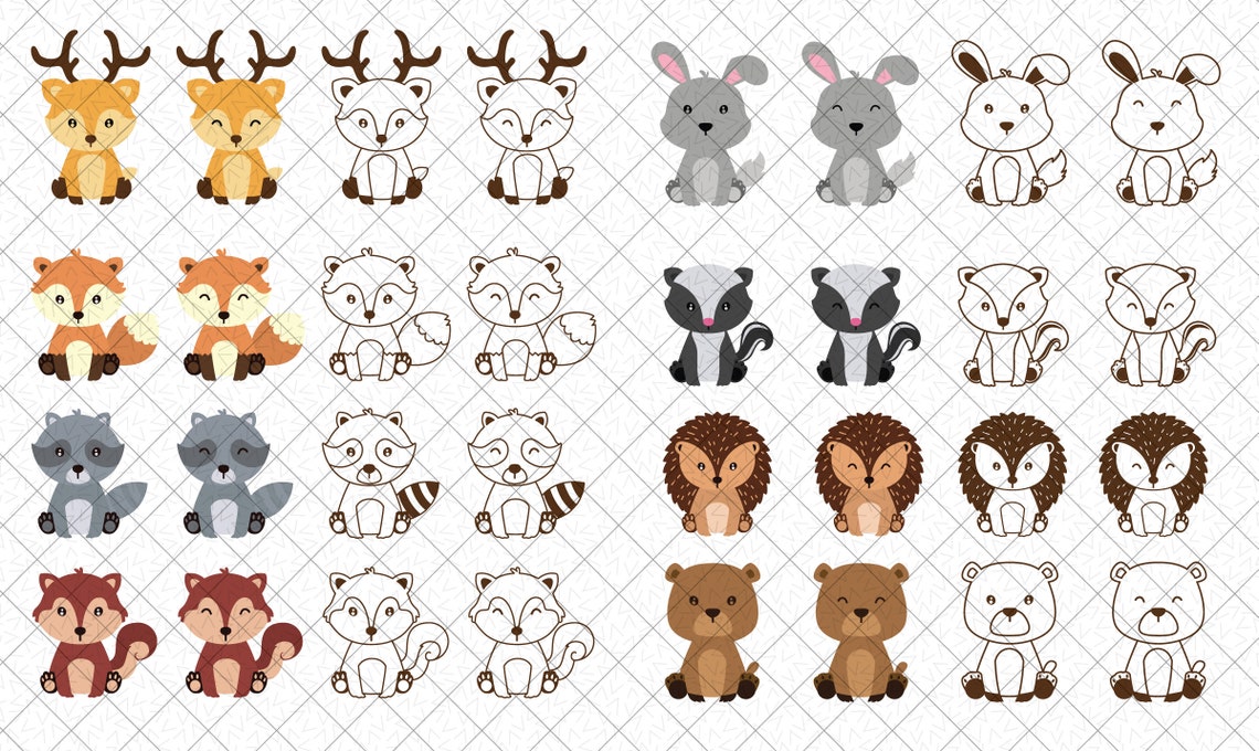 Woodland Svg Woodland Vector File Woodland Silhouette - Etsy