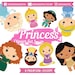 Princess Clip art, Cute princess sticker, princess party, princess birthday, digital clipart, princess clipart - quarantine birthday 