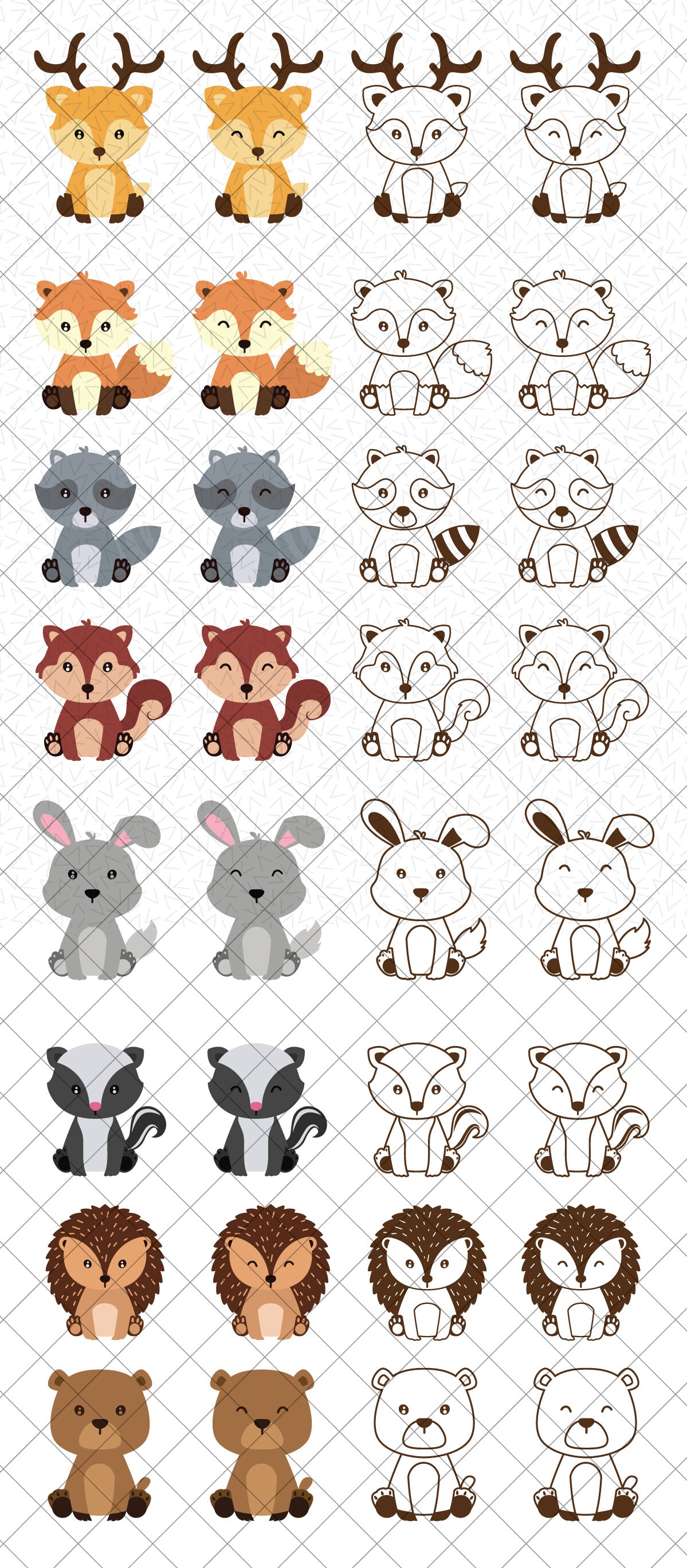 Woodland Svg Woodland Vector File Woodland Silhouette - Etsy