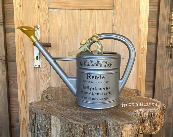 Geldgeschenk Kieskanne zur Hochzeit Lila 10l / personalisierte
