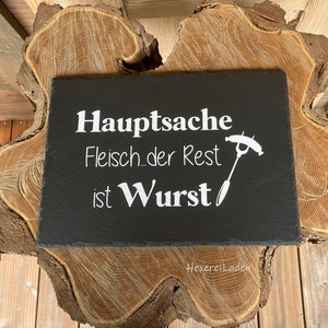 Servierplatte, Servierbrettchen, Schiefer, Rechteckig, 25 x 35 cm, Schieferplatte, Schwarz, Accessoire, Deko, Geschenk, Dekoration