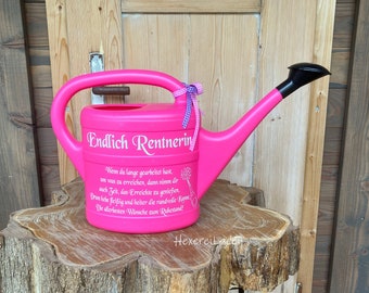 Watering can, garden, gift, anniversary, pensioner, decoration, 5 L, garden decoration, personalized watering can, garden decoration, decoration, pensioner