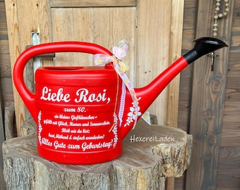 Gießkanne, Garten, Geschenk, Geburtstag, zum Jubiläum, Dekoration, 5 L, Gartendeko, personalisierte Gießkanne, Gartenschmuck, Muttertag