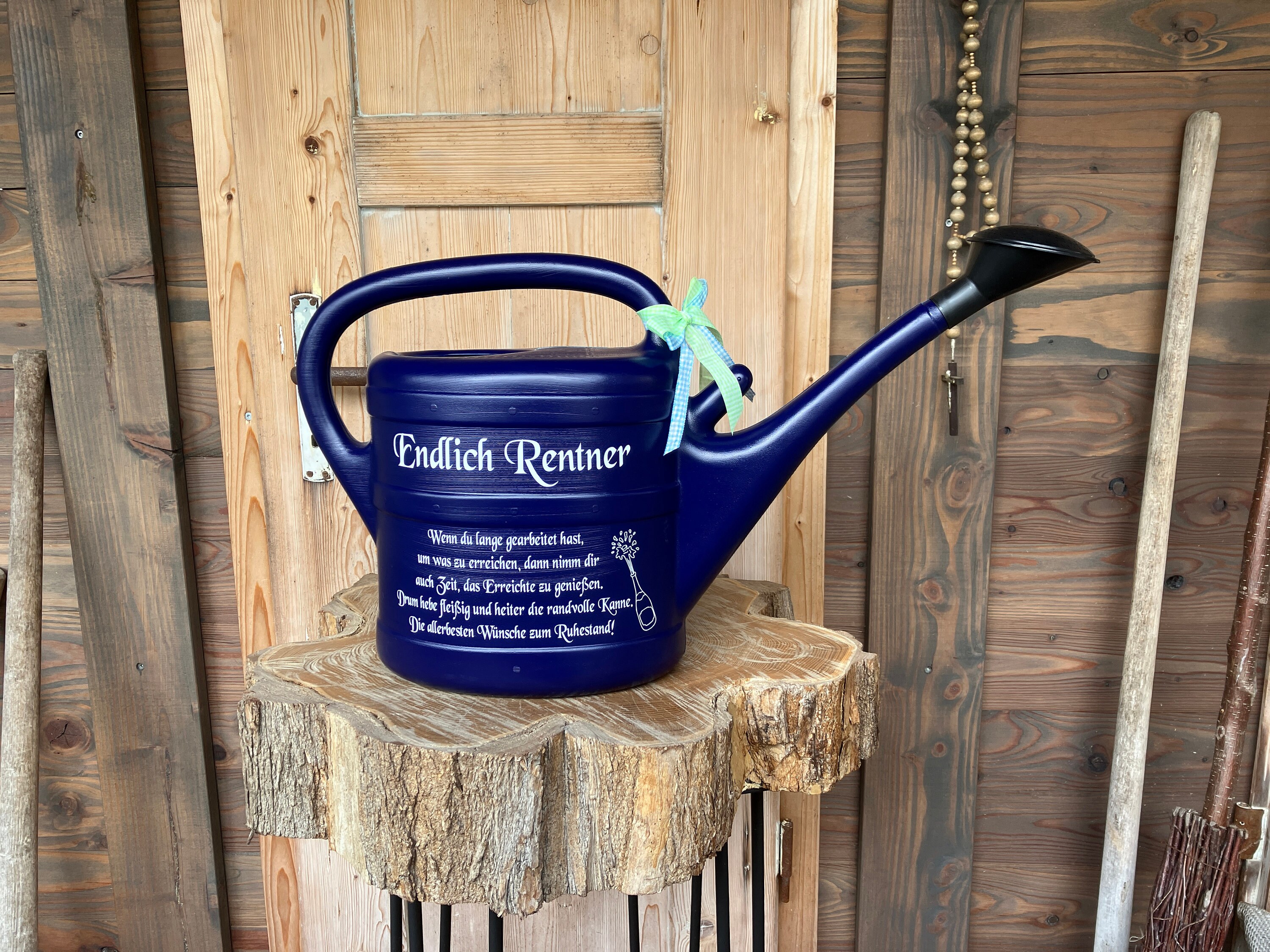 Gießkanne, Garten, Geschenk, zum Jubiläum, Rentner, Dekoration, 10 L, Gartendeko, personalisierte Gießkanne, Gartenschmuck, Deko, Nostalgie