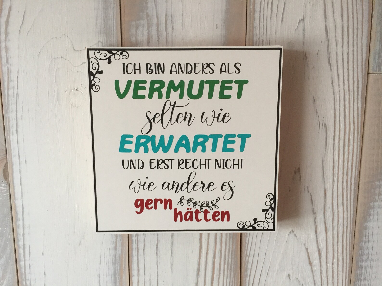 Wandbild Holzbild Spruch auf Holz Geschenkidee Dekoration Etsy