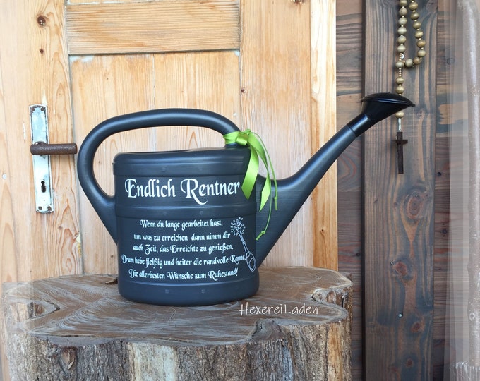 Gießkanne Garten Geschenk zum Jubiläum Rentner Etsy.de