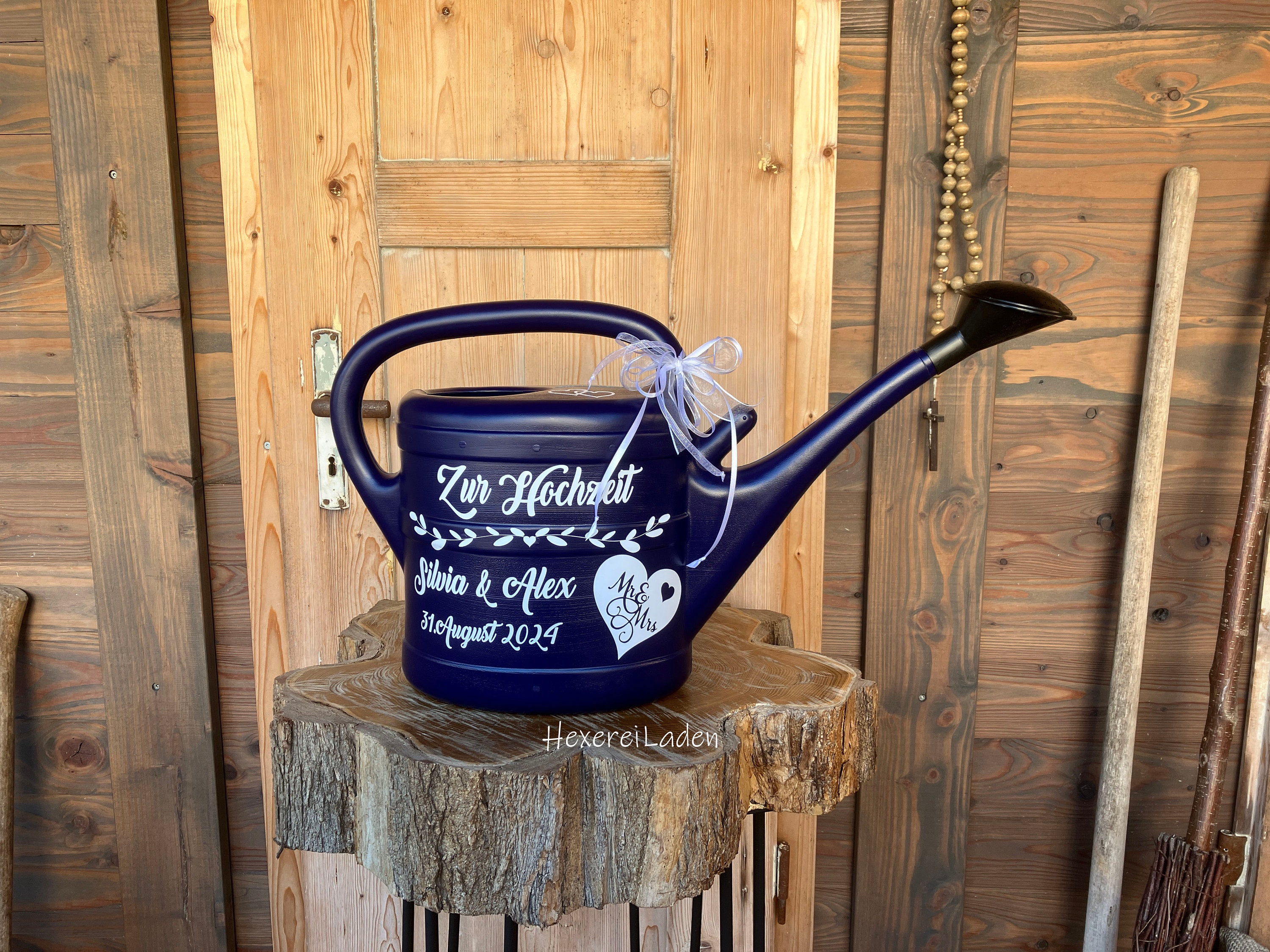Gießkanne, Hochzeit, Garten, Geschenk, zum Jubiläum, Dekoration, 10 L, Gartendeko, personalisierte Gießkanne, Gartenschmuck, Home Gift