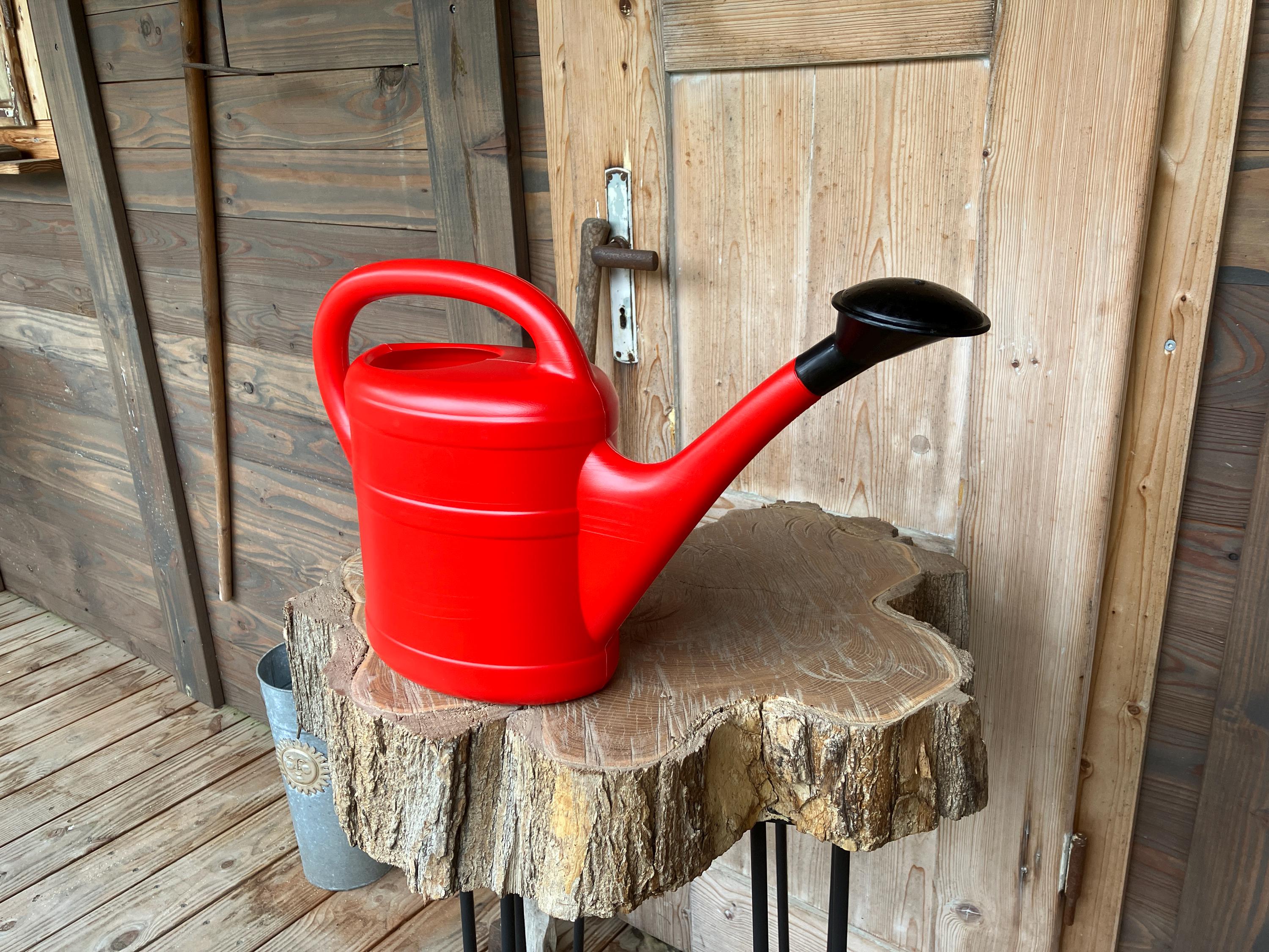 Annaffiatoio da 1 l, arancione + 1 calamita per bambini, in plastica, per bambini, grande e piccolo, da giardino e da interni, annaffiatoio da annaffiatoio da 1 litro
