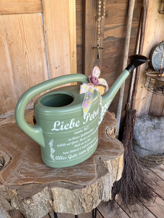 Gießkanne, Garten, Geschenk, Geburtstag, zum Jubiläum, Dekoration, 5 L, Gartendeko, personalisierte Gießkanne, Gartenschmuck, Muttertag