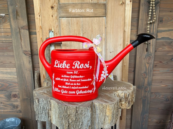 Gießkanne, Garten, Geschenk, Geburtstag, zum Jubiläum, Dekoration, 5 L, Gartendeko, personalisierte Gießkanne, Gartenschmuck, Muttertag