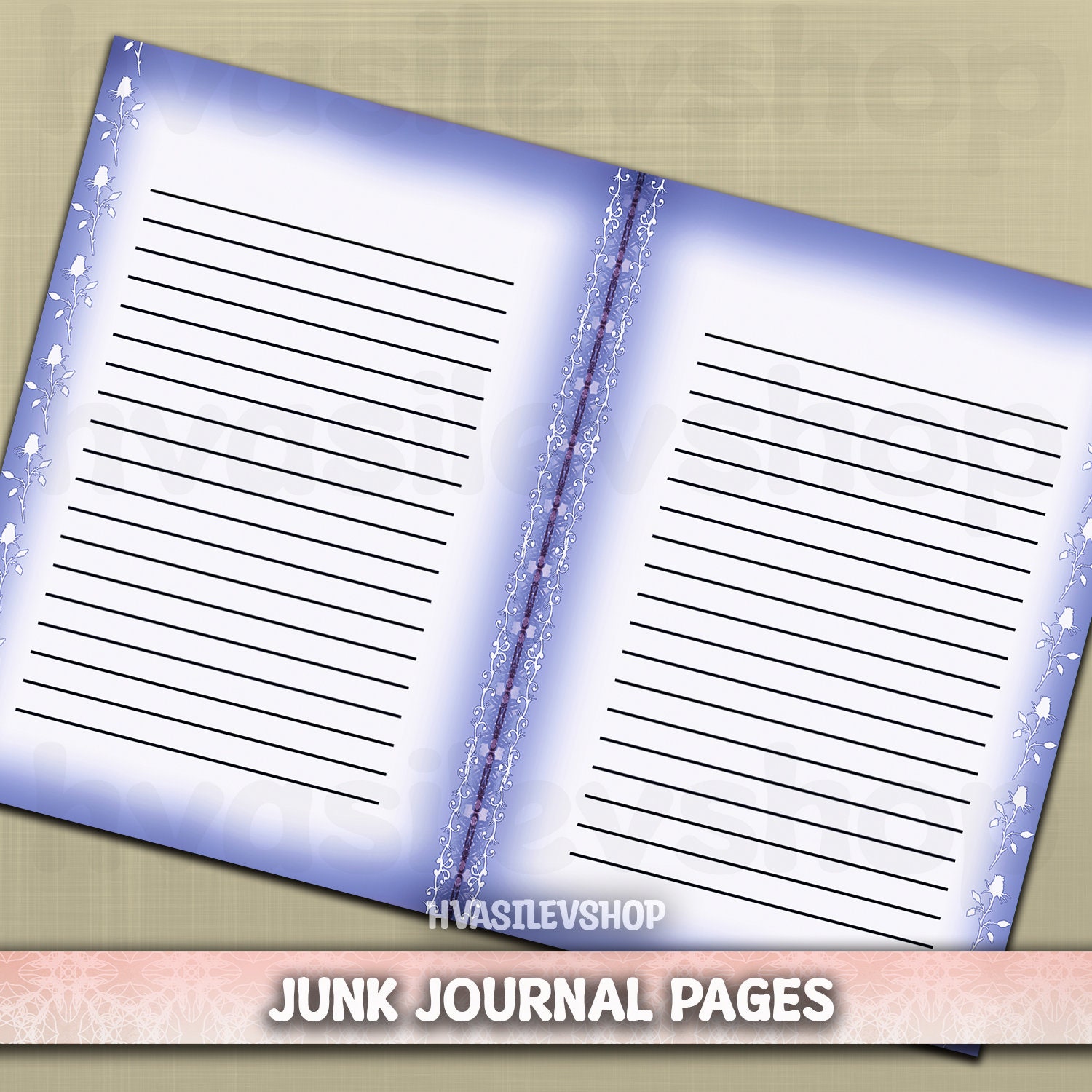 Blank Lined Journal Pages