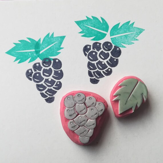 Trauben Stempel Trauben Stempel Garten Stempel Etsy