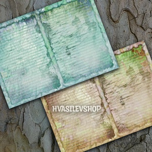 Gothic Writing Paper Set, Lined Junk Journal Paper, Lined journal Pages, Junk Journal Pages, Lined Journal Notebook, Digital Collage Sheet image 5