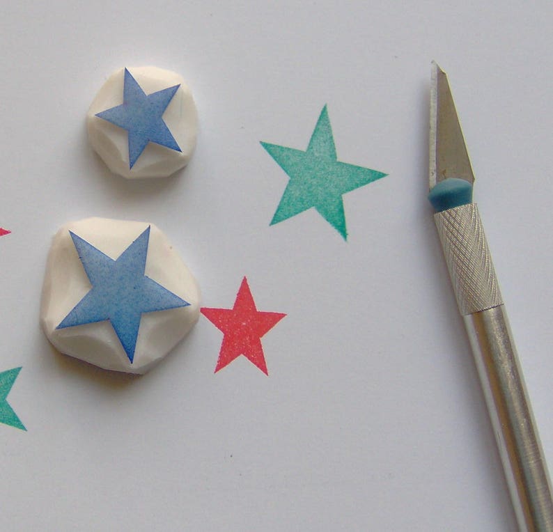 galaxy stamp star stamp set of 2 twinkle stamp geometric star stamp rubber stamp set Star rubber stamp astronomy stamp sparkle stars