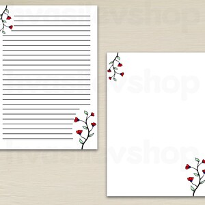 Printable Writing Paper, Flowers, Botanical, Letter Writing, Writing ...
