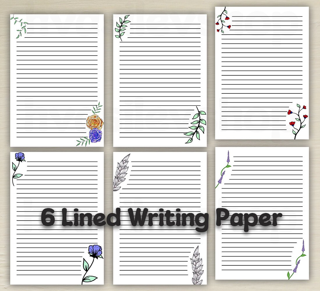 Printable Writing Paper, Flowers, Botanical, Letter Writing, Writing ...
