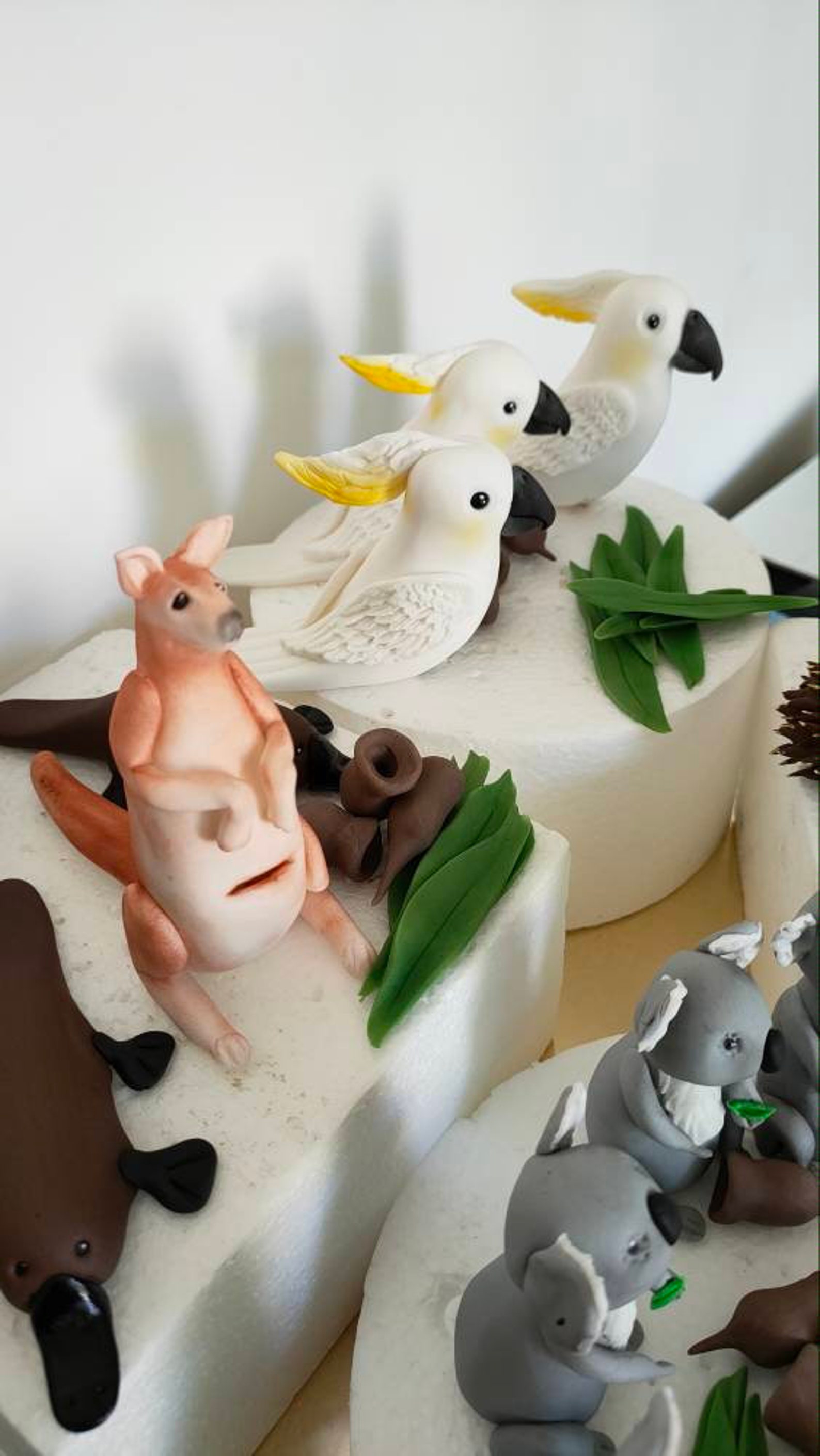 WORLDWIDE Delivery Fondant Cake Topper Australian Animals Etsy