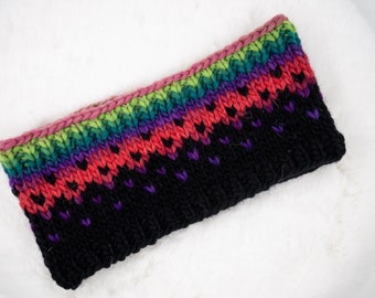 Knitted Wool Headband, Earwarmer, handmade, 100% wool