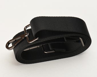 Alça transversal ajustável preta para bolsa