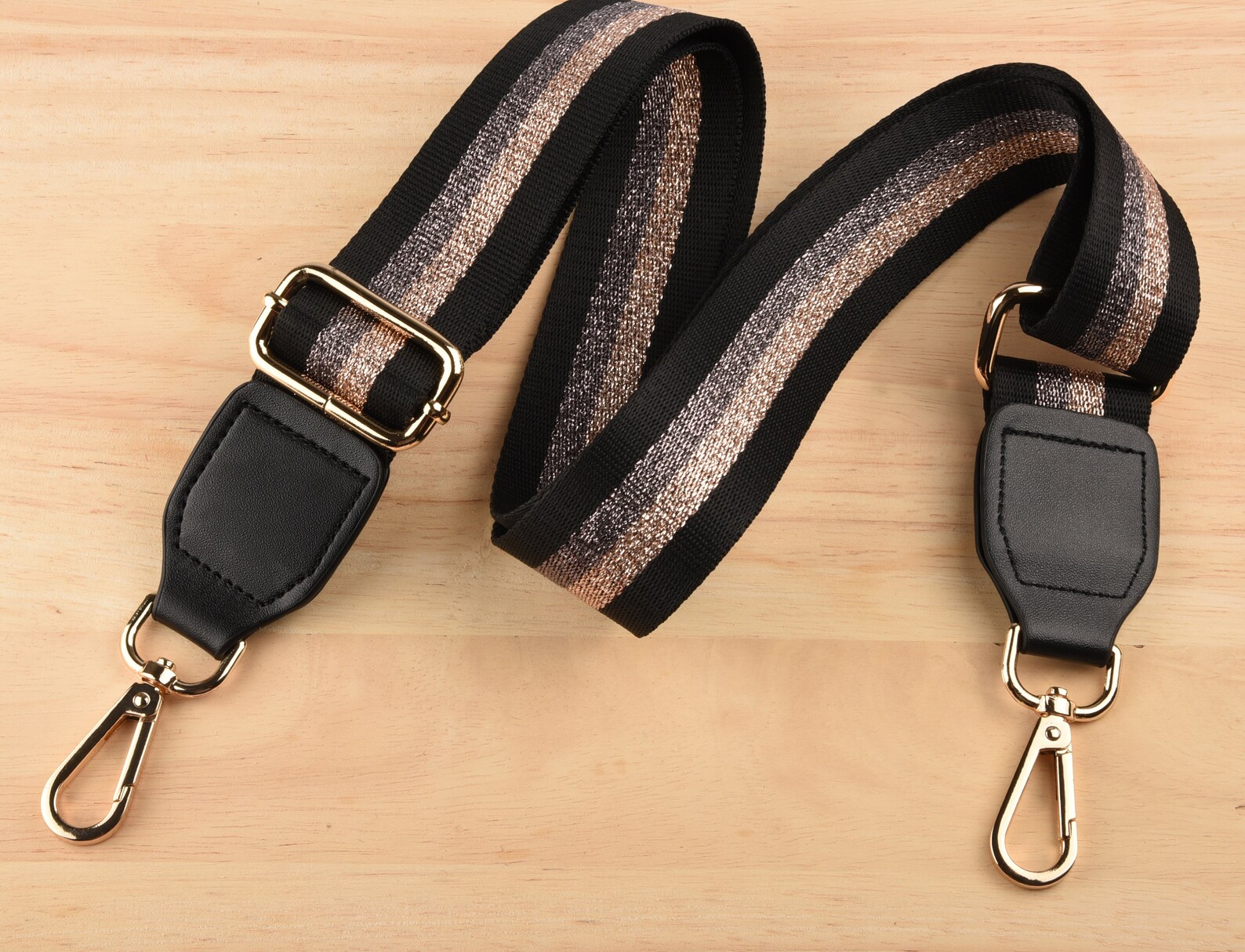 3.8cm wide Adjustable Crossbody Bag Straps Sparkling Striped Etsy