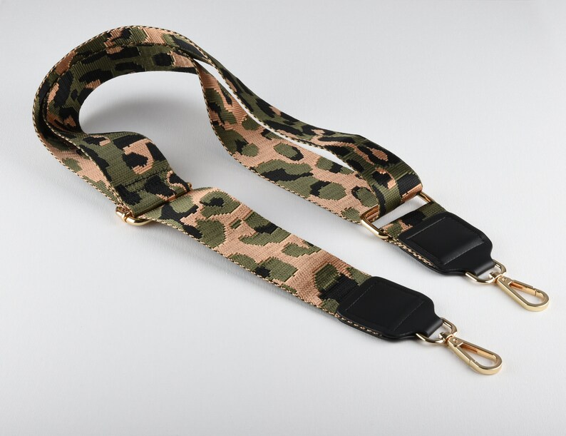 Leopard Print Strap Adjustable Crossbody Bag Strap Etsy