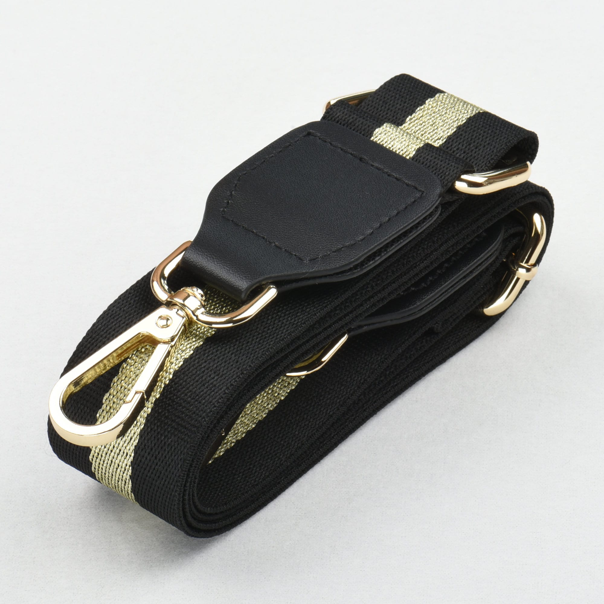 Prada Black and Gold Hardware Strap - Etsy Prada Black and Gold Hardware Strap - Etsy