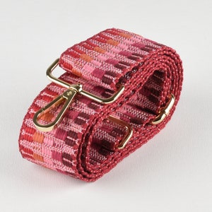 2 Zoll breite rote gewebte Geldbörse Gurt verstellbare Crossbody Taschengurt