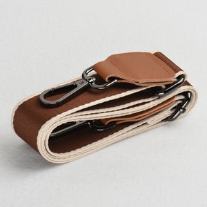 Verstellbarer, hellbrauner Crossbody-Taschengurt
