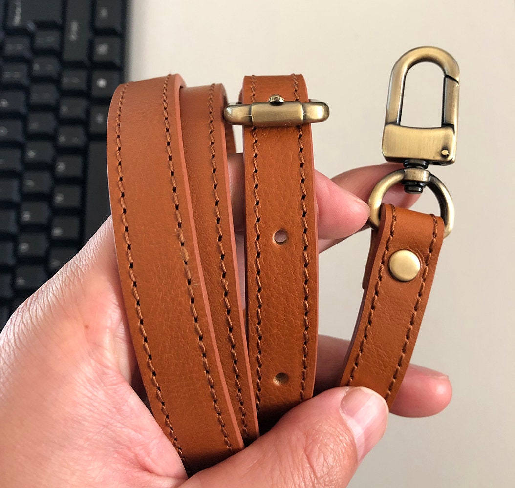 Light Brown Faux Leather Purse Strap Adjustable Shoulder Bag Etsy