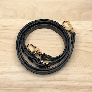 Black Faux Leather Purse Straps 15MM Width