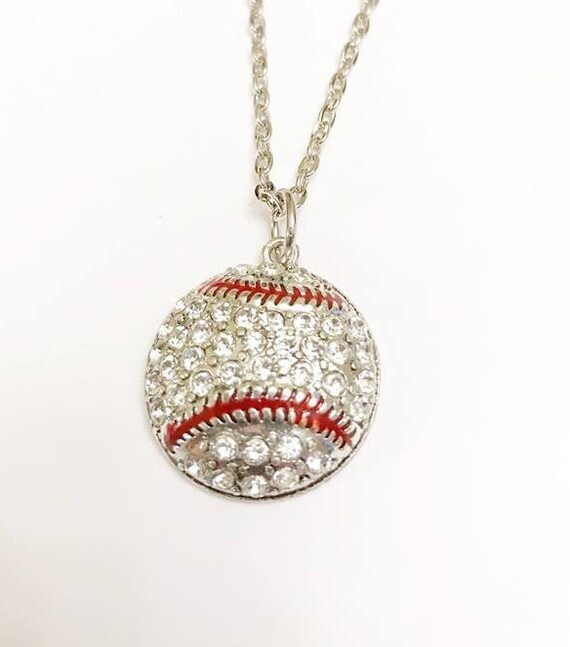 etsy baseball necklace