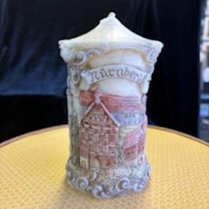 Vintage German handcrafted candle