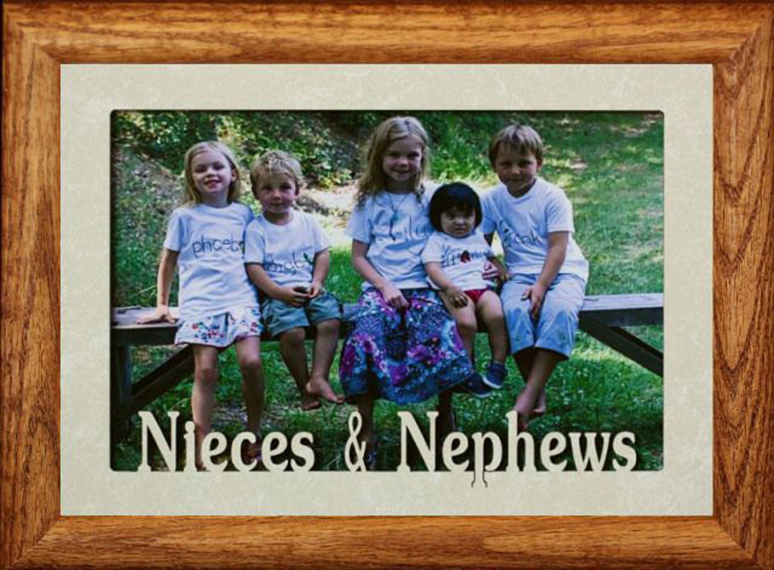 5x7 JUMBO NIECES & NEPHEWS Photo Frame Holds a 5x7 Photo Etsy