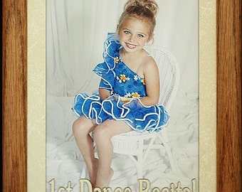 5x7 JUMBO ~ 1st DANCE RECITAL Photo Frame ~ Holds a 5x7 Photo ~ A Keepsake Picture Frame to hold your Little Dancers 1st Recital Photo!