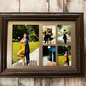 Graduation Picture Frame, High School Graduation Gift for Her, Gift for him, College Graduation, Personalized Photo Frame Class of 2025 7x10