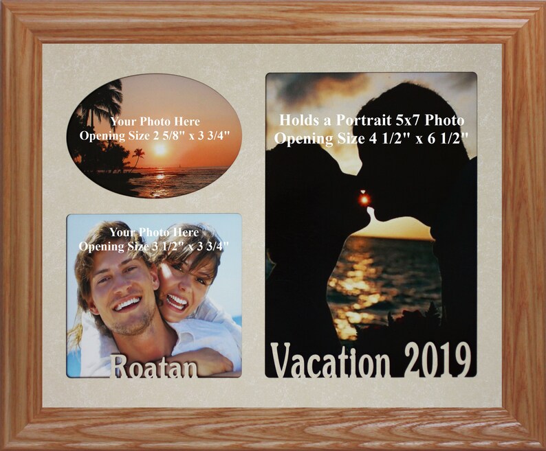 8x10 Personalized Triple Landscape Collage Picture Frame Etsy