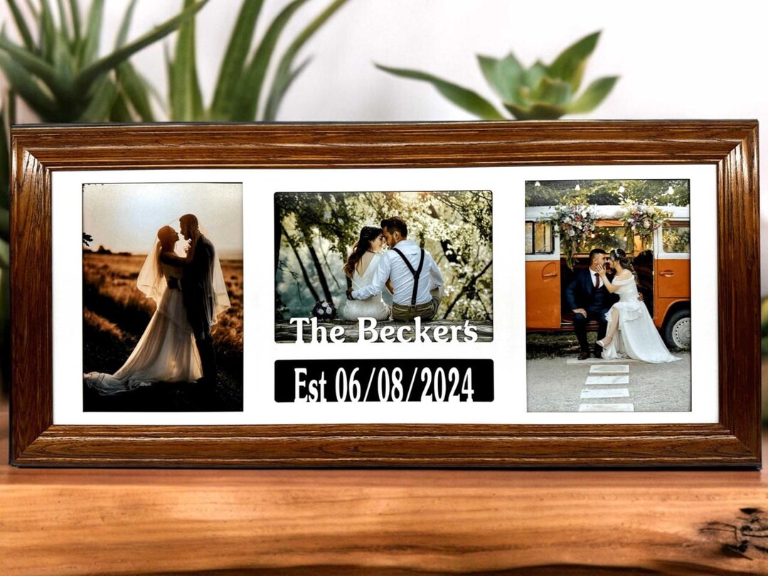 Personalized Wedding Frame - With Couples Last Name & Wedding Date ...