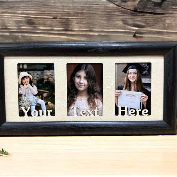 5x10 CLASS OF 2024 (or ANY Year) Frame ~ Three wallet pictures