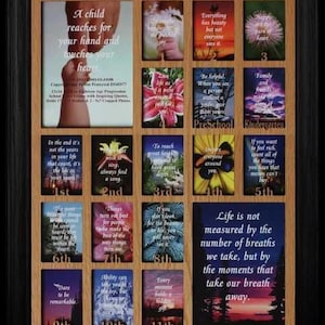 12x16 School Years Collage Frame, Birth to Senior, Holds School Years Pictures   Choice of Mat & Frame (Numbers)