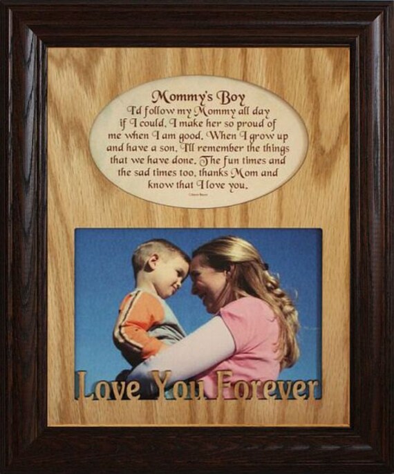 8x10 Mommy S Boy Girl Laser Poetry Picture Frame Image 0