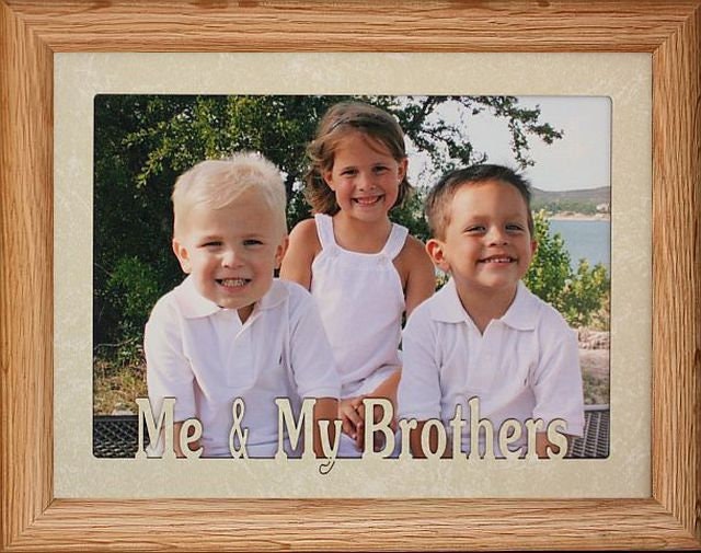 5x7 JUMBO Me & My BROTHER/S Photo Frame Holds a Landscape Etsy