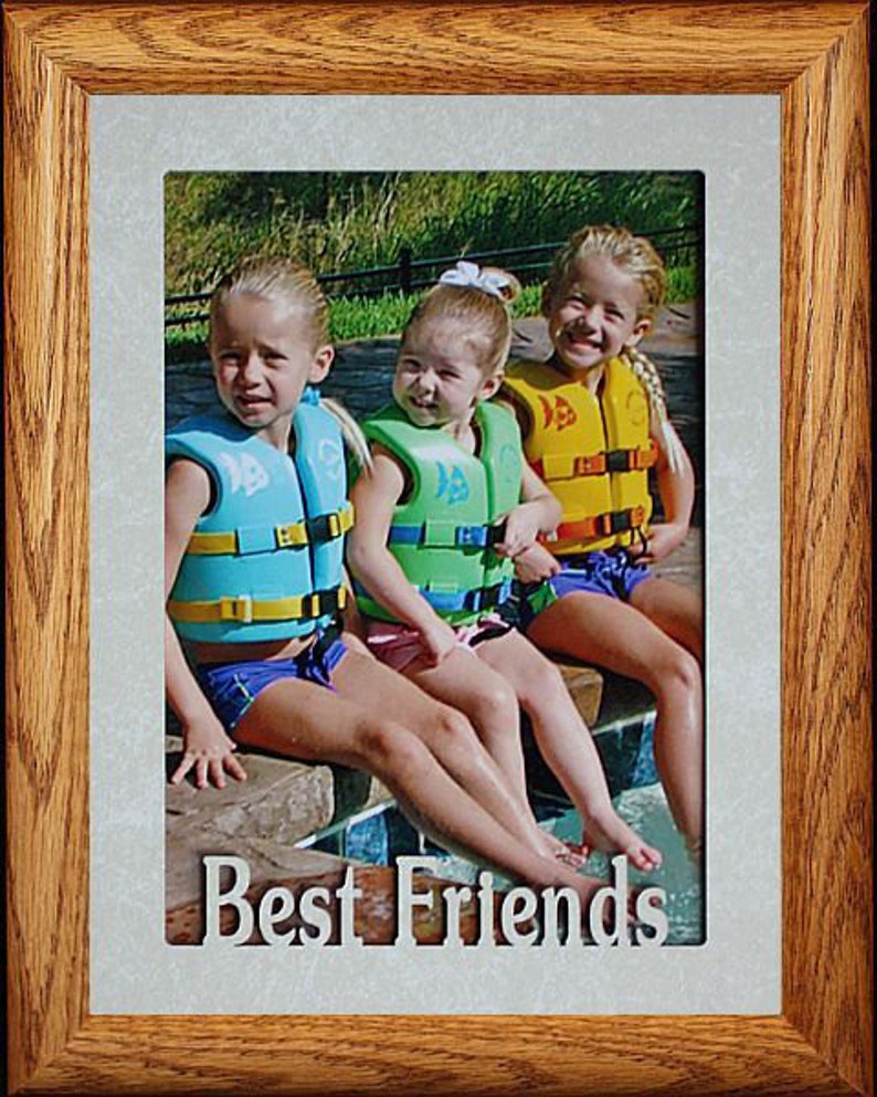 5x7 JUMBO BEST FRIENDS Photo Frame Holds a Portrait 5x7 Etsy