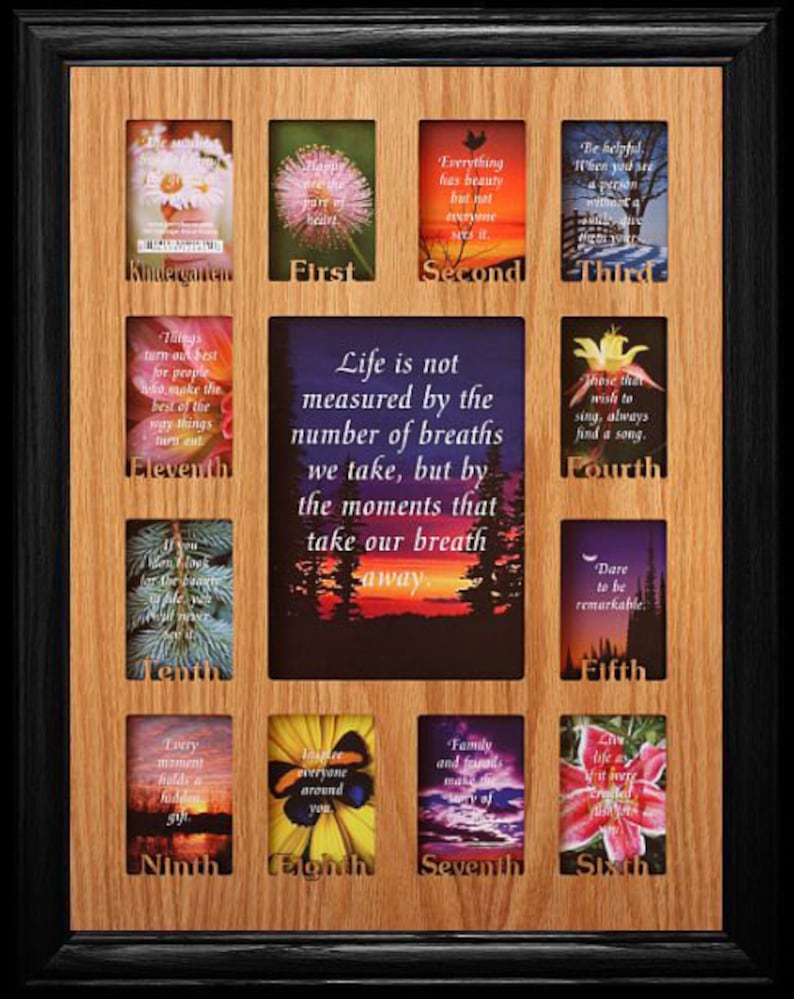 12x16 School Years/grades Frame Kindergarten Thru 12th Grade Etsy