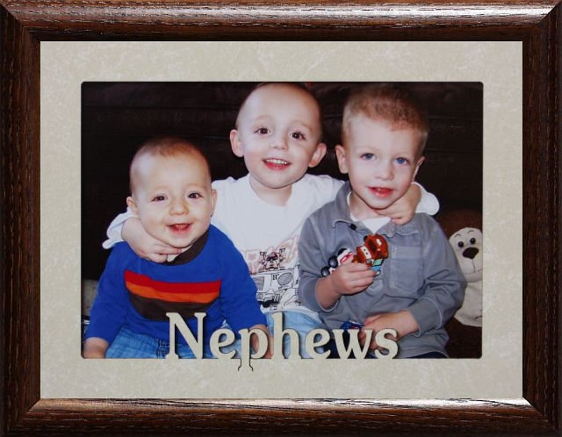 5x7 JUMBO NEPHEWS Photo Frame Holds a 5x7 Photo Etsy