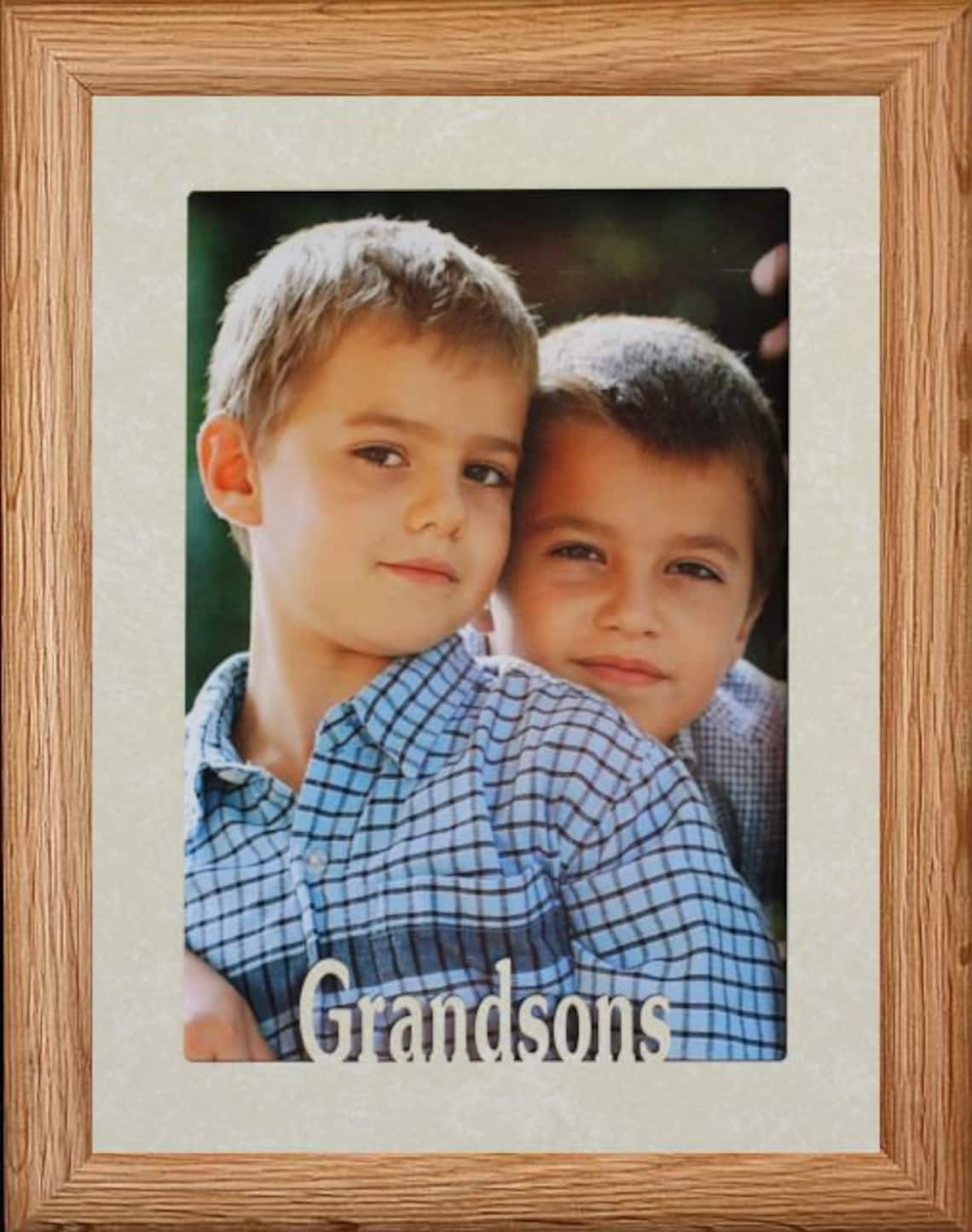 5x7 JUMBO GRANDSONS Photo Frame Holds a 5x7 Photo Etsy