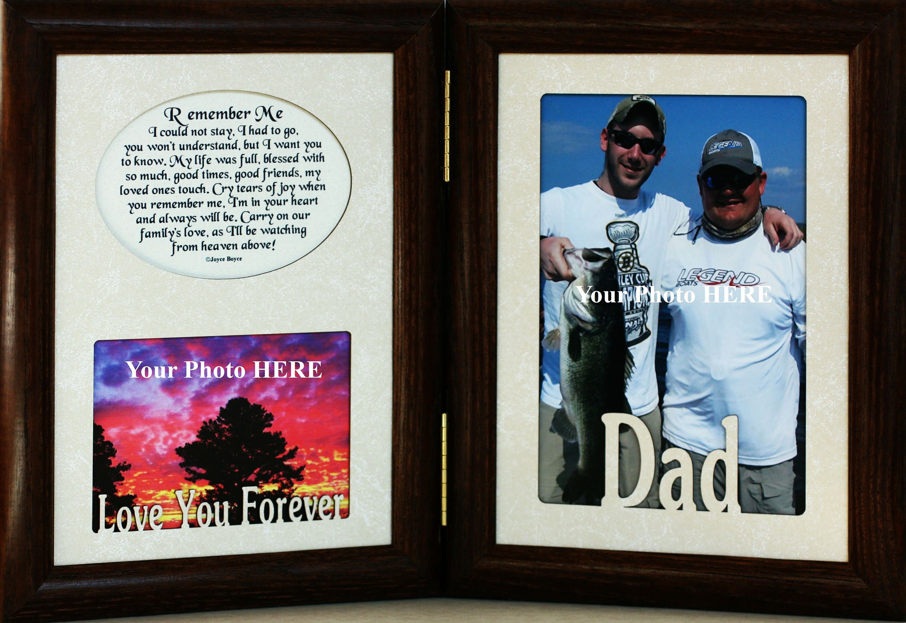 5x7 REMEMBER ME Hinged Portrait  Memorial/bereavement/funeral/sympathy/condolence/tribute Keepsake Frame  Mother's - Etsy, image size:3000x2064