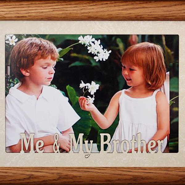 5x7 Jumbo ~ ME & MY BROTHERS ~ Landscape Picture Frame