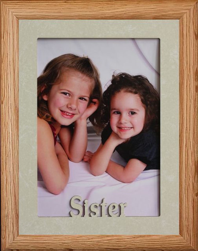 5x7 JUMBO SISTER Photo Frame Holds a 5x7 Photo Christmas Etsy